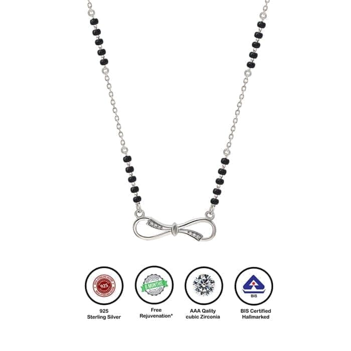 Silver Novel Infinity Mangalsutra view 7