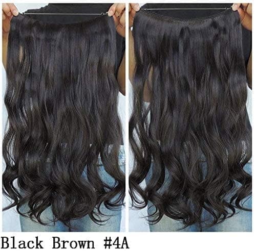 Akashkrishna 2pc Messy Hair Bun Extensions and 1pc Curly Wavy Synthetic Hair Extensions For Women (Color:Black) view 3