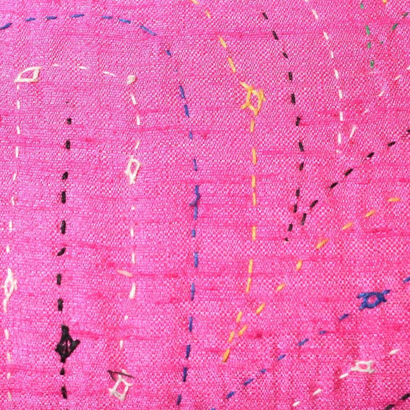 Garvi Gurjari (A Gujarat Govt Enterprise Pink Cotton Clutch Bag view 2