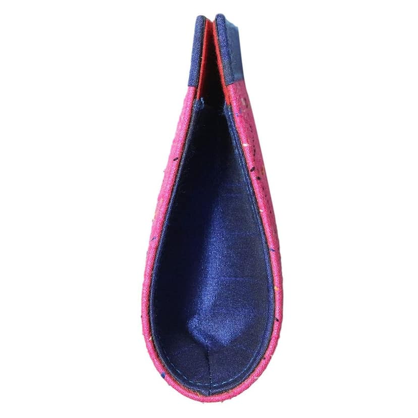 Garvi Gurjari (A Gujarat Govt Enterprise Pink Cotton Clutch Bag view 4