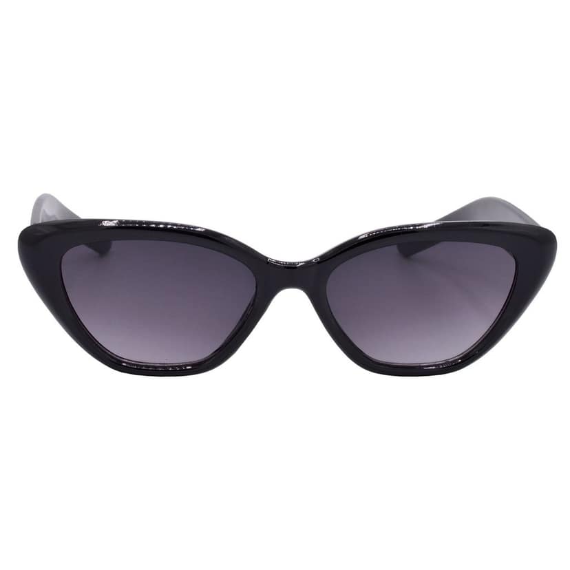 Black Frame Grey Lens Cat-eye Sunglasses for Women & Girls Classic Appeal - HRS592-BK-GRY view 3