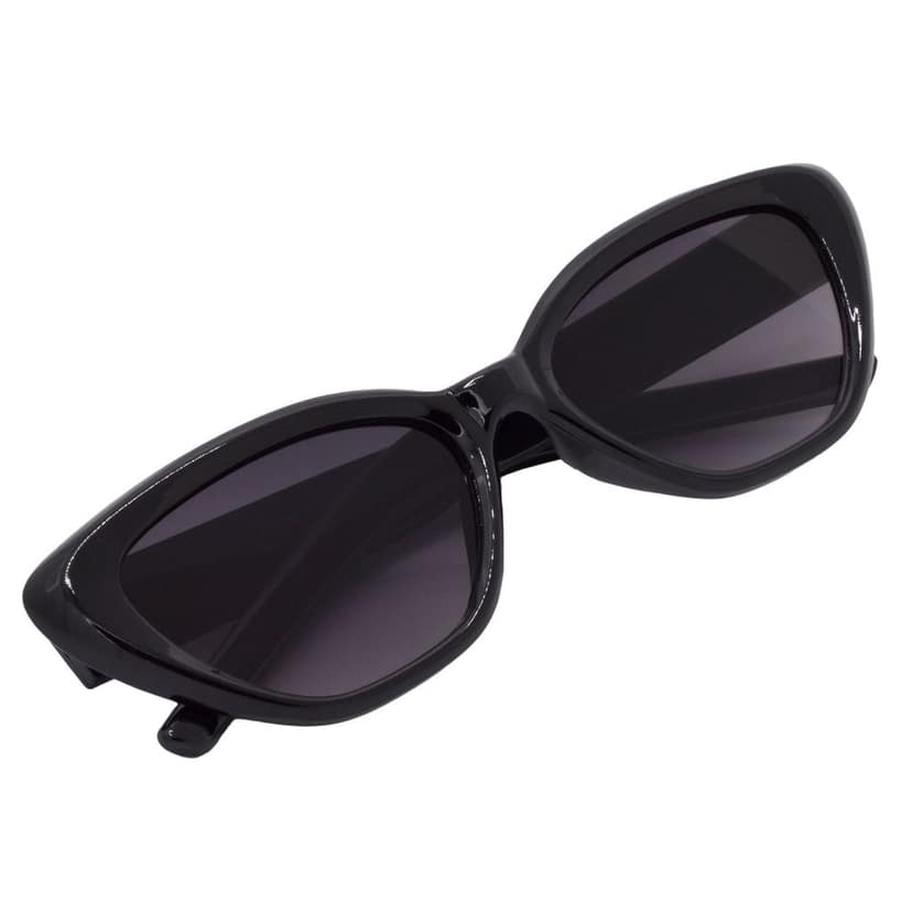 Black Frame Grey Lens Cat-eye Sunglasses for Women & Girls Classic Appeal - HRS592-BK-GRY view 6