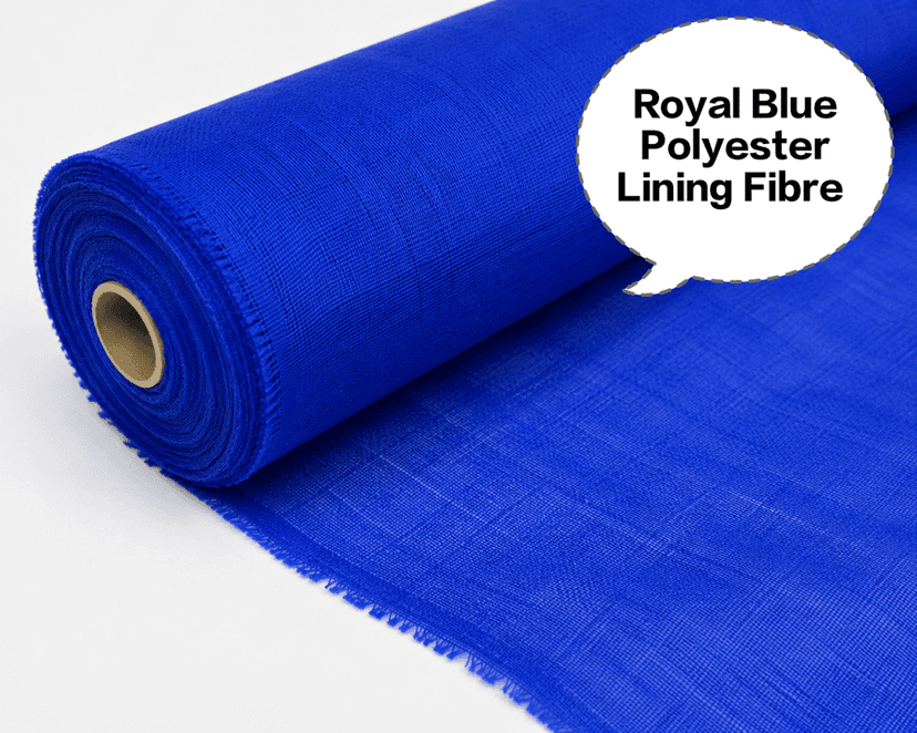 Royal Blue Polyester Lining Fibre (Bada Panna), Royal Blue Polyester Lining Fabric (Bada Panna), Royal Blue Polyester Lining Cloth (Bada Panna), Royal Blue Polyester Lining Material (Bada Panna), Royal Blue Synthetic Lining Fabric (Bada Panna) view 3