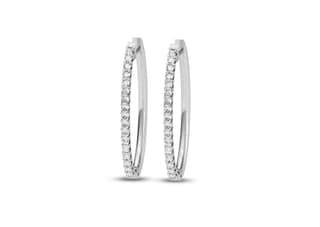 A Fine Line Hoop Earrings