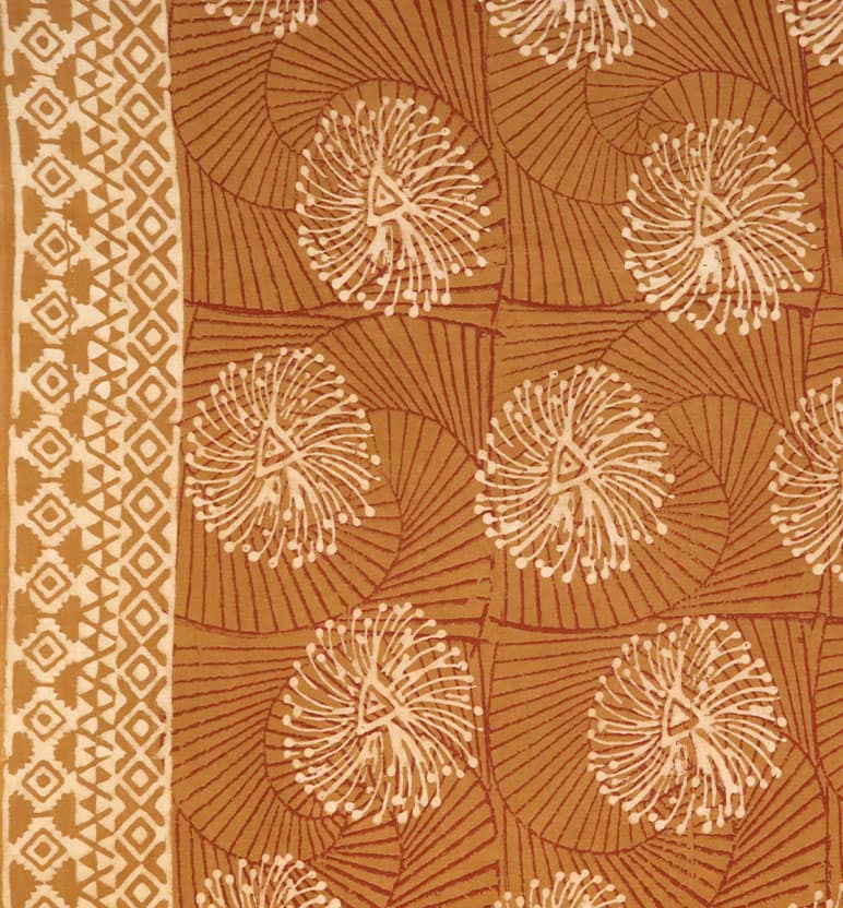 Handcrafted Dabu Print Cotton Dress Material – 3 Piece Set view 3