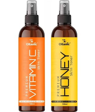 Oilanic Vitamin C & Honey Skin Tonic 200 mL Pack of 2