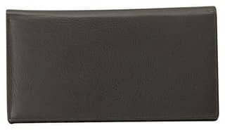 LEATHERMAN Genuine Leather Black Passport Wallet (1726_Bl) 10 Slot of Cards & Keep Coins