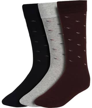 Creature Black Formal Mid Length Socks Pack of 3