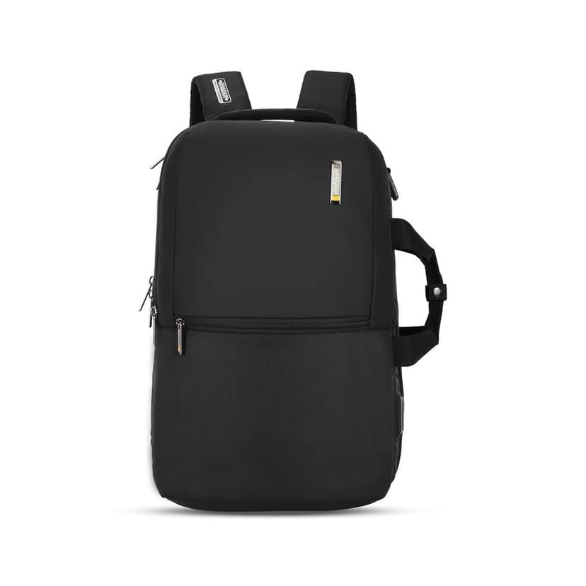 Segno VE Executive Laptop Backpack | 17" Laptop Compartment | USB Port, Smart Sleeve, Hidden Pocket & Rain Cover | Unisex Bag for Men & Women | Black | 1 Yr Global Warranty view 2
