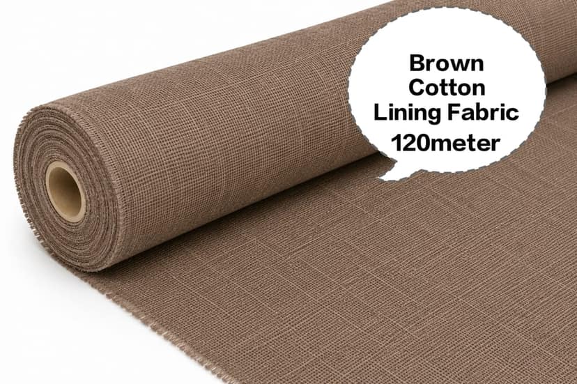 Brown Cotton Lining Fabric (Bada Panna), Brown Cotton Lining Fibre (Bada Panna), Brown Lining Cloth (Bada Panna), Soft Brown Cotton Lining (Bada Panna), Brown Garment Lining Fabric (Bada Panna) view 3