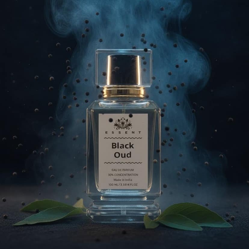 Essent Perfumes Black Oud Eau de Parfum (EDP) – Intense Dark Oud Woody Long Lasting Perfume – Unisex Fragrance view 3