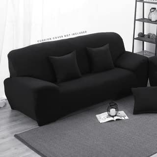 PENTHOOM Elastic Sofa Cover 3 Seater Fully Covered| Plain Sofa Cover Big Elasticity Sofa Cover with High-Density Fabric | Perfect Size Couch Cover Sofa Slip Cover