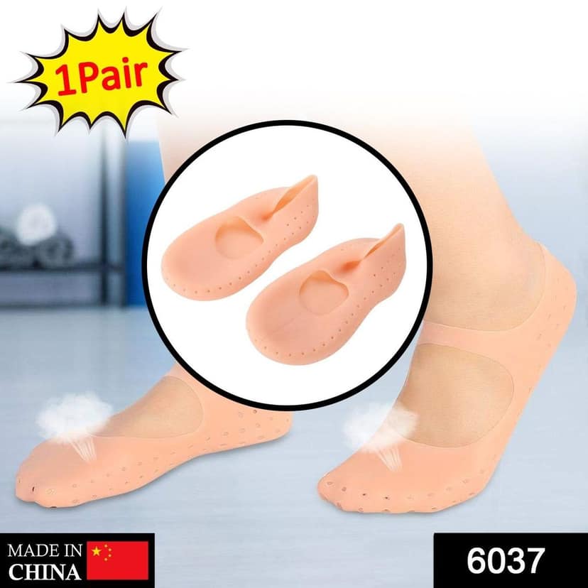 Anti Crack silicone Gel Foot Protector Moisturising Socks view 2