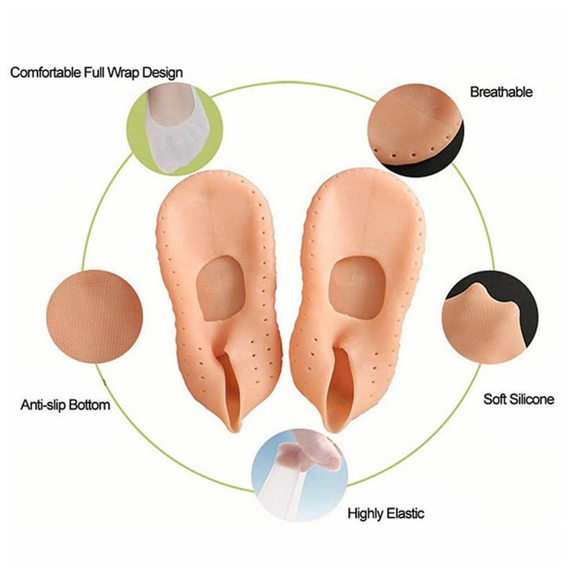Anti Crack silicone Gel Foot Protector Moisturising Socks view 3