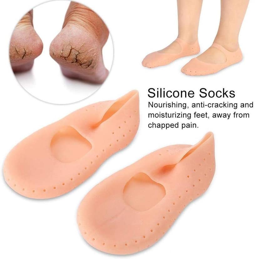 Anti Crack silicone Gel Foot Protector Moisturising Socks view 5