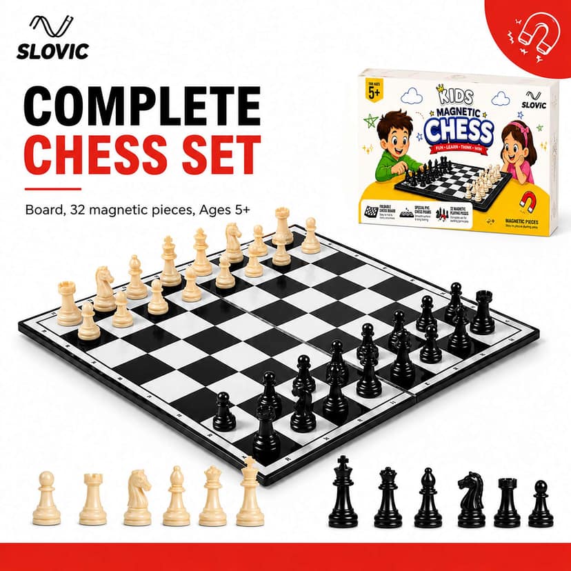 Slovic Magnetic Chess Set view 2