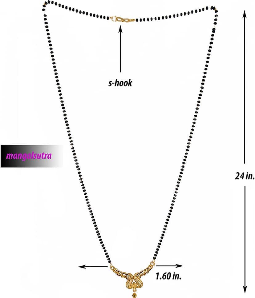Shankhraj mall Gold Plated Fancy New Mangalsutra For Women-100176 view 2