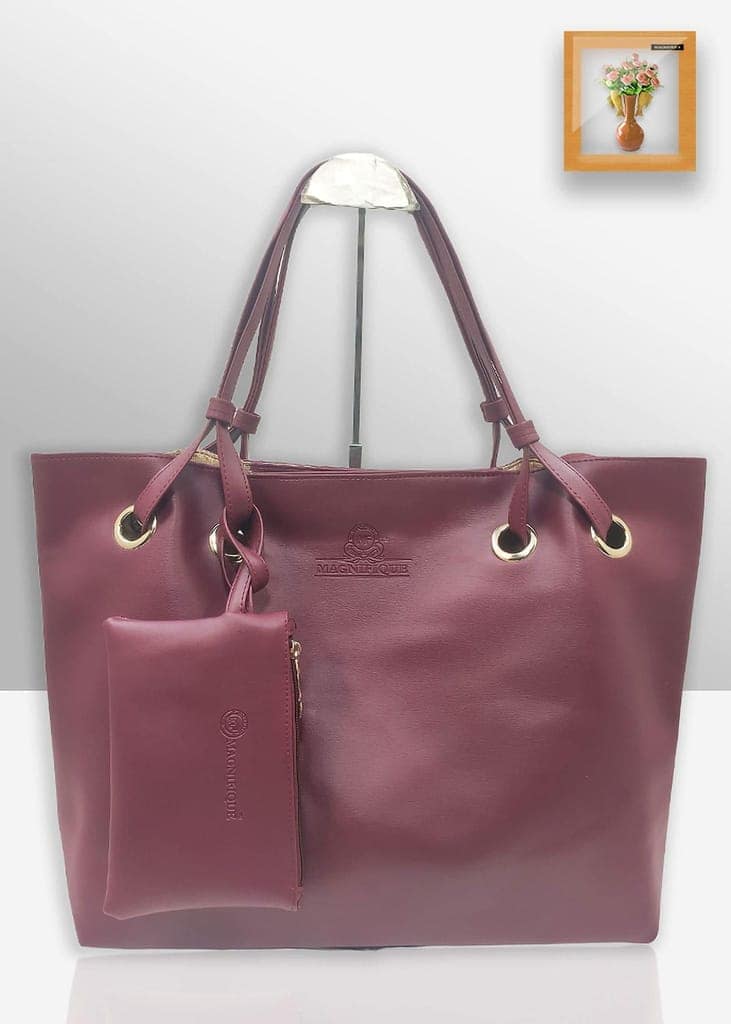 Magnifique Women's Hand/Sling/Side Bag/purse Polyurethane Western (Red) view 3