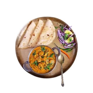 Shahi Mushroom with 4 Roti