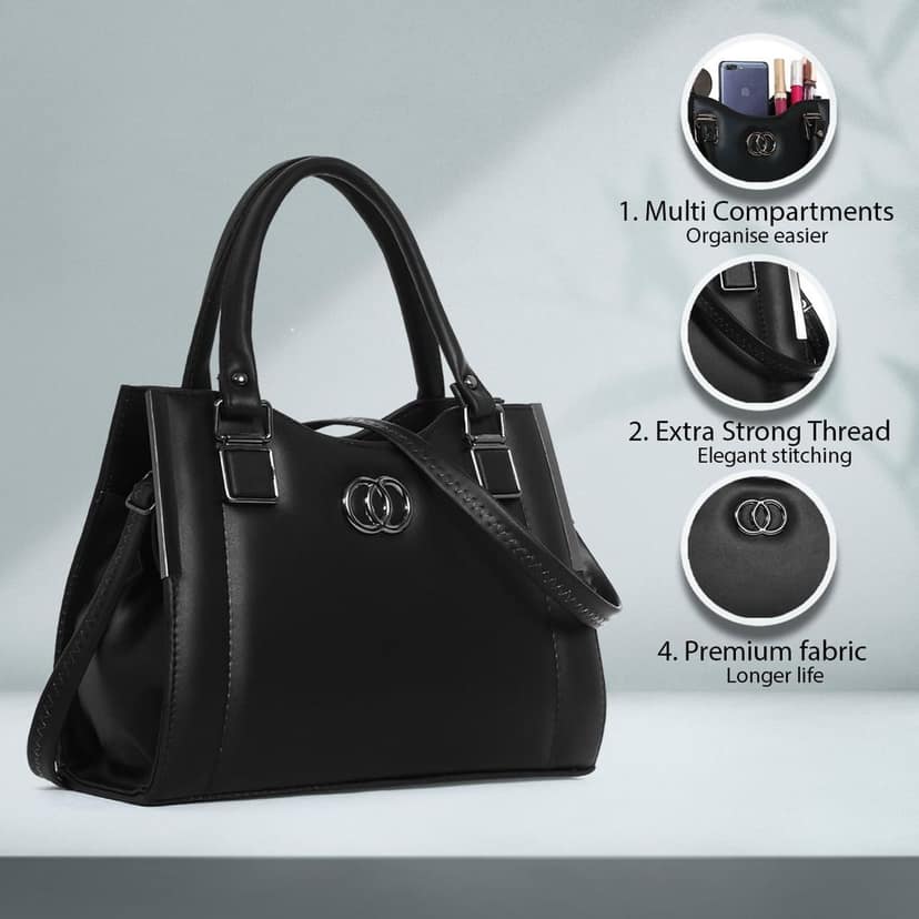 Chic Fuchsia Handbag – Elegant & Versatile view 3
