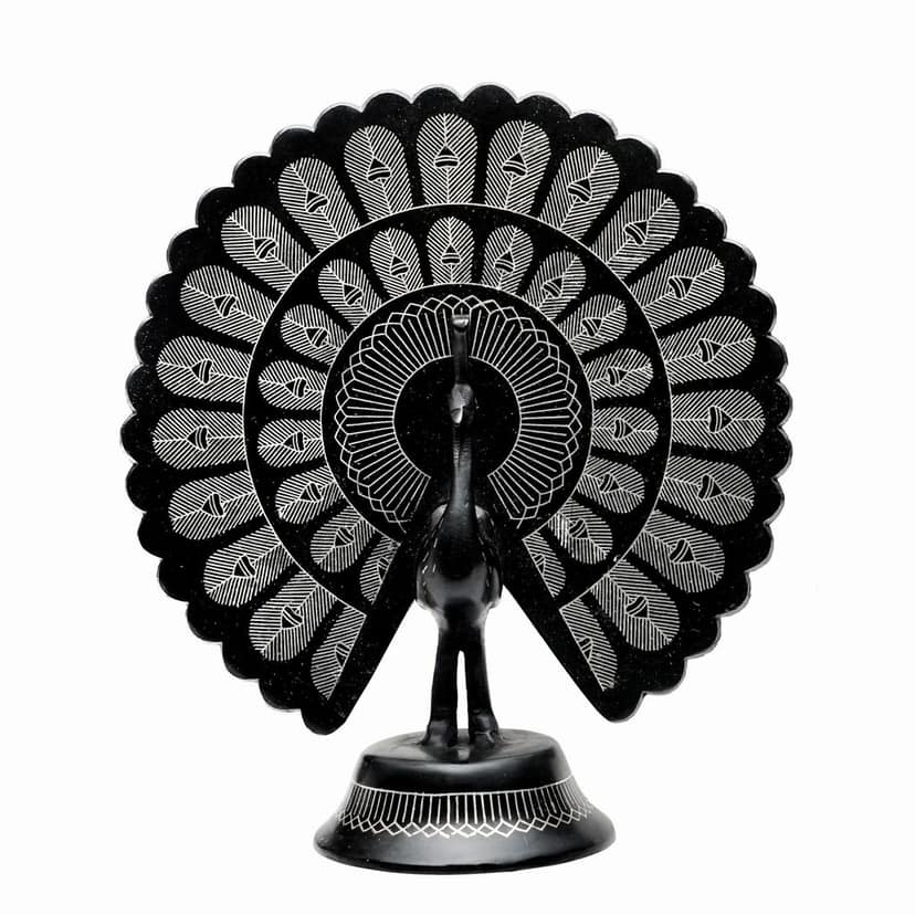 Bidri Work Phank Peacock (1SMTDCOKA07917)