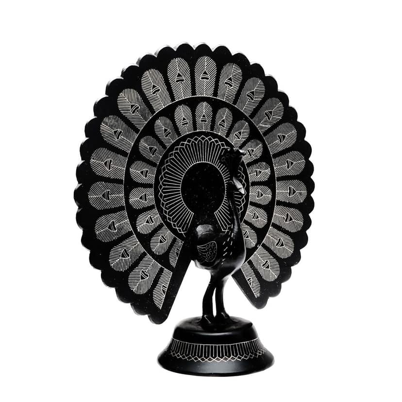 Bidri Work Phank Peacock (1SMTDCOKA07917) view 2