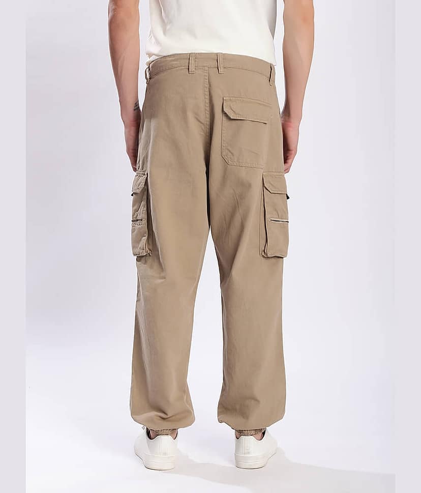 IVOC Relax Flat Men's Joggers - Beige ( Pack of 1 ) view 4