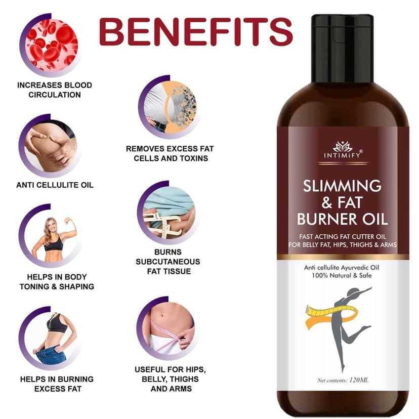 Intimify fat burner oil, slimming oil, weight loss oil, fat cuttter Shaping & Firming Oil 120 mL view 4
