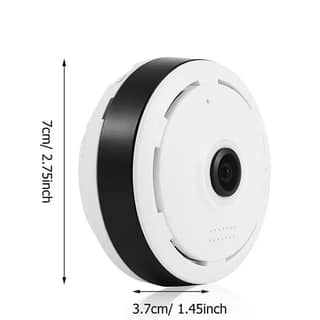 AUSHA 360 Degree WiFi Indoor Security Camera with Night Vision, Motion Alerts, Two Way Audio & App Control | Smart Home CCTV Camera