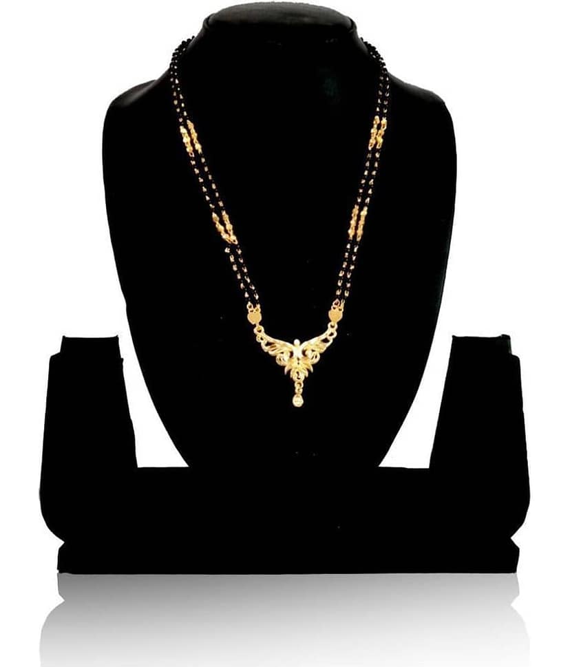 SHANKH-KRIVA Golden Mangalsutra ( Pack of 1 )