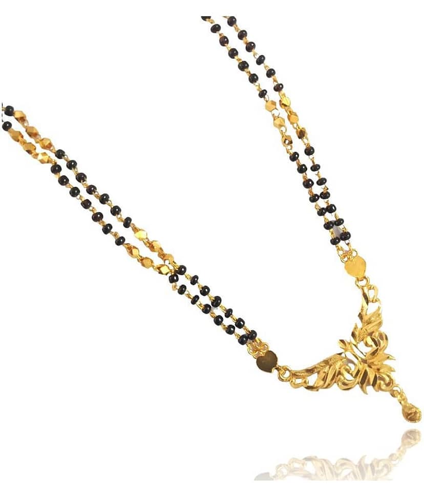 SHANKH-KRIVA Golden Mangalsutra ( Pack of 1 ) view 2