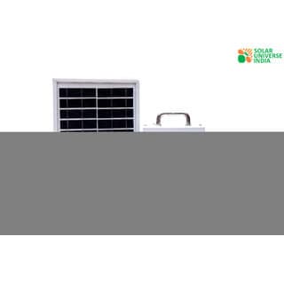 SUI Mini Solar Home Lighting System with 2 LED bulbs, Battery Solar Panel - 27Wh Battery 5W Solar Panel