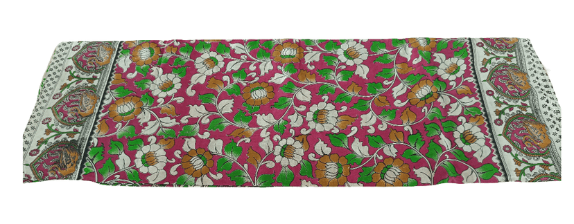 Cotton Kalmakari Saree view 3