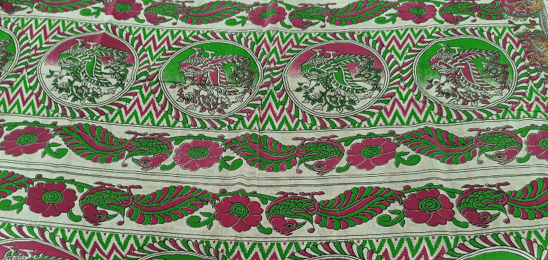 Cotton Kalmakari Saree view 5
