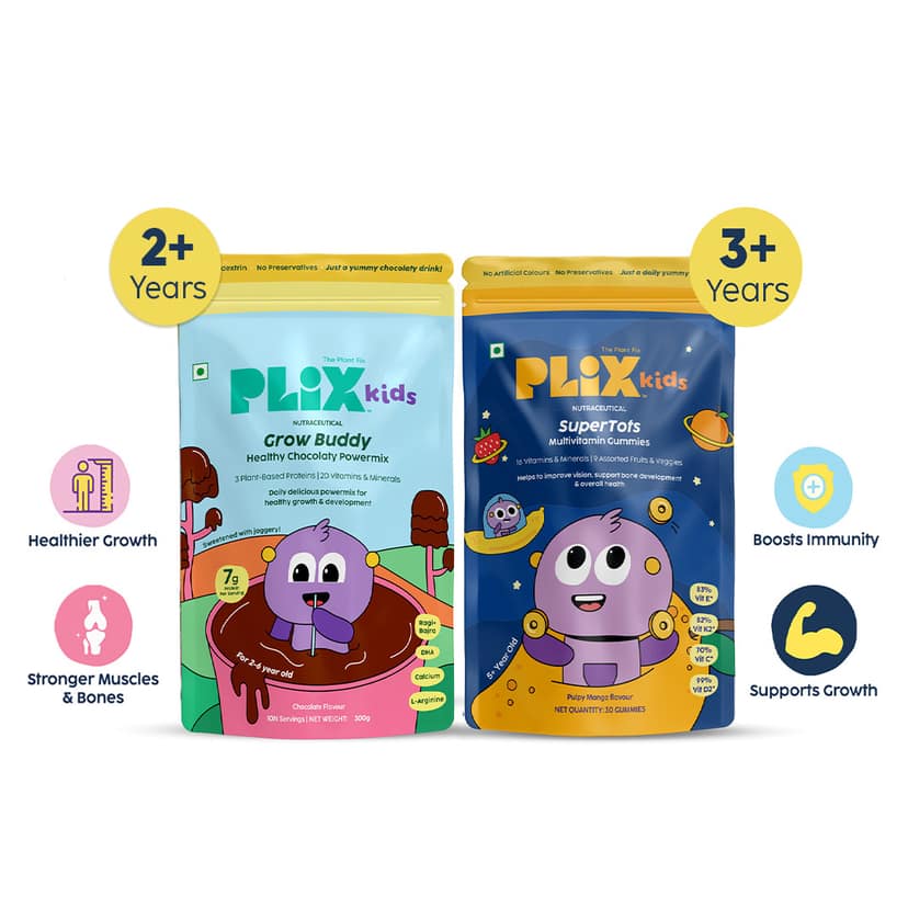 Grow Buddy Healthy Chocolaty Powermix | 7-12 Years __Starter Pack__