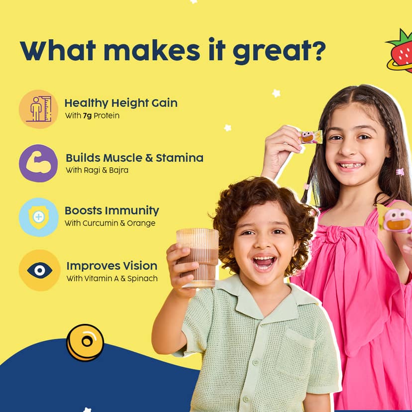 Grow Buddy Healthy Chocolaty Powermix | 7-12 Years __Starter Pack__ view 4