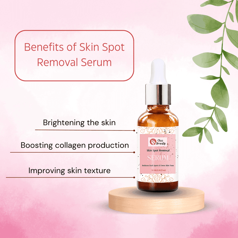Chic Beauty Skincare Serum Combo Kit (Hyaluronic Acid & Vitamin B5 Serum 30ml + Niacinamide 10% & Zinc 1% Serum 30ml + Salicylic Acid 2% Serum 30ml + Skin Spot Removal Serum 30ml) view 5