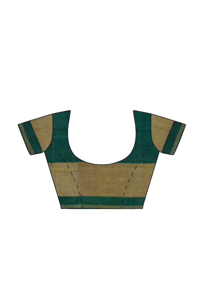 Garvi Gurjari (A Gujarat Govt Enterprise Women Green Shaded Handwoven Single Ikat Silk Patola Saree(GGCSIKS75) view 8
