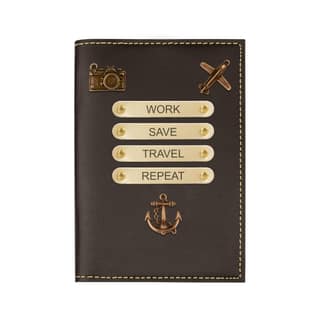 The Wallet Store Leather Passport Cover - Grey