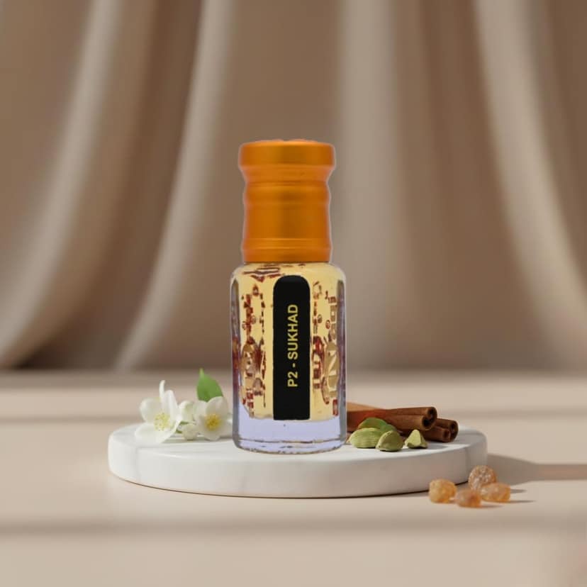 alNaqi Sukhad 6ml Pure Sandalwood Oil - Premium Alcohol-Free Fragrance Best Unisex Attar Luxury Non-Alcoholic Concentrated Perfume Traditional Scent view 2