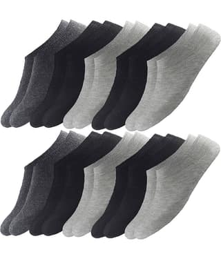hicode - Cotton Men's Solid Multicolor Low Cut Socks ( Pack of 10 )