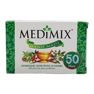 Medimix Classic Ayurvedic Bathing Soap with 18 Herbs, 75 g Carton