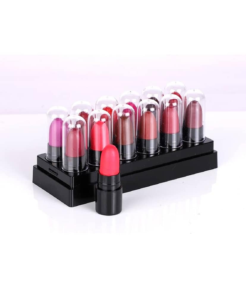 Pinner Minis Pout Party Matte Lipstick Highly Pigmented Mini Lipsticks (Set of 12 )