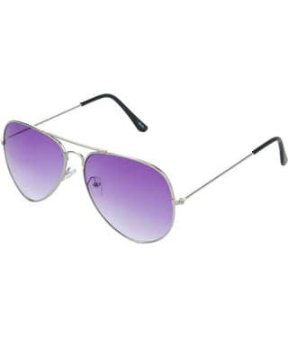 Hrinkar Silver Pilot Sunglasses ( Pack of 1 )