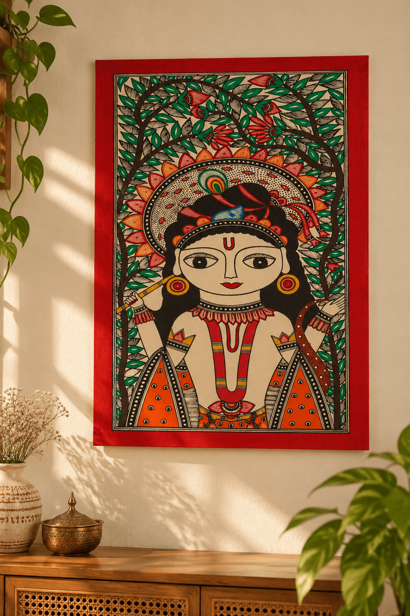 Decorative Kanha Ji Poster for Pooja Room and Home Wall Decor view 2