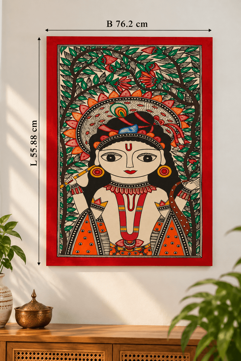 Decorative Kanha Ji Poster for Pooja Room and Home Wall Decor view 3