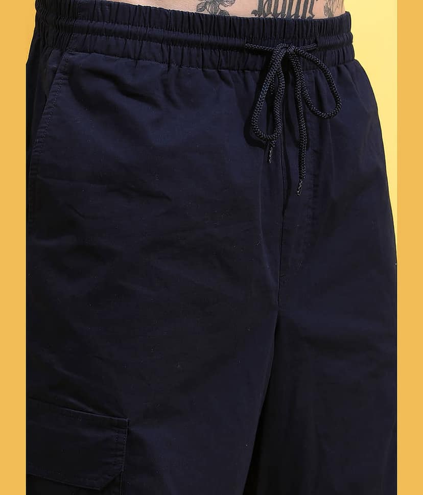 Highlander Loose Flat Men's Cargos - Blue ( Pack of 1 ) view 5
