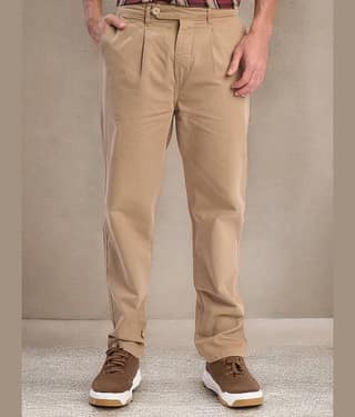 IVOC Relax Men's Trouser - Beige ( Pack of 1 )