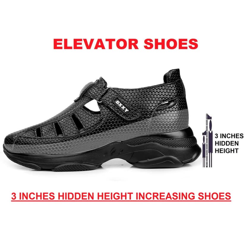 Bxxy's 3 Inch Height Increasing Elevator Sandals for Men view 3