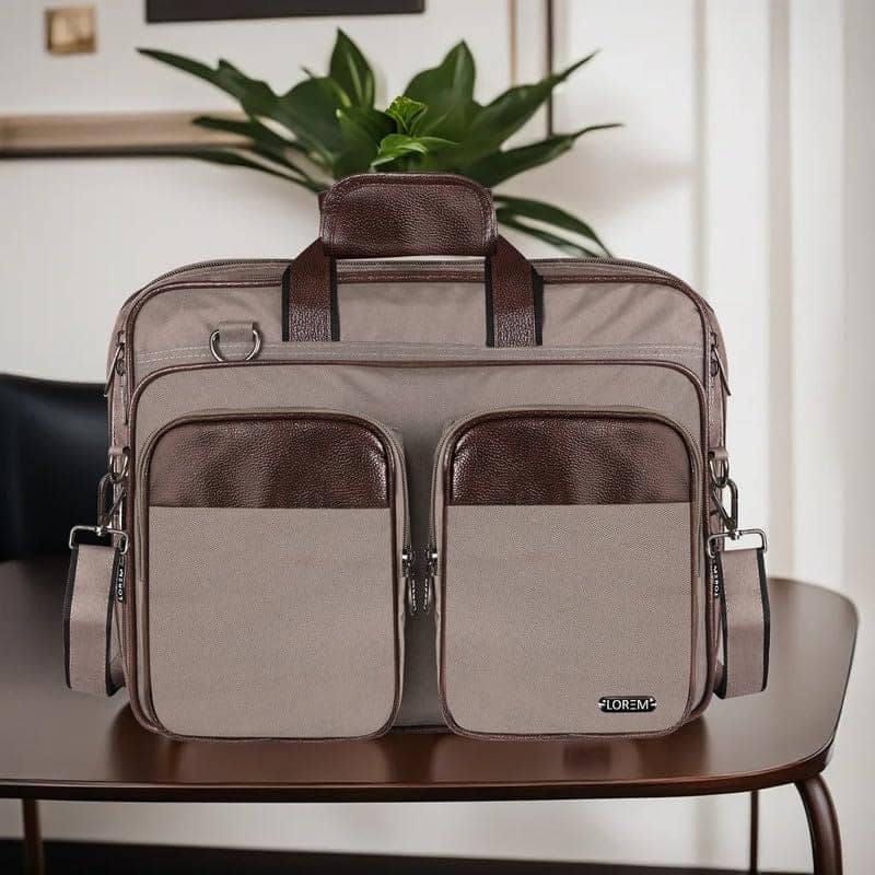 LOREM 28L Messenger Bag For Men - Faux Leather view 2